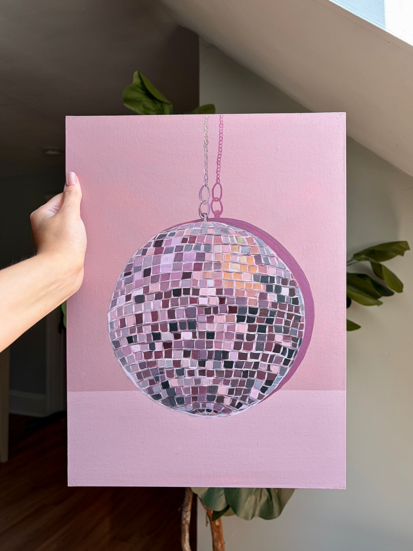 Disco Ball Original Painting