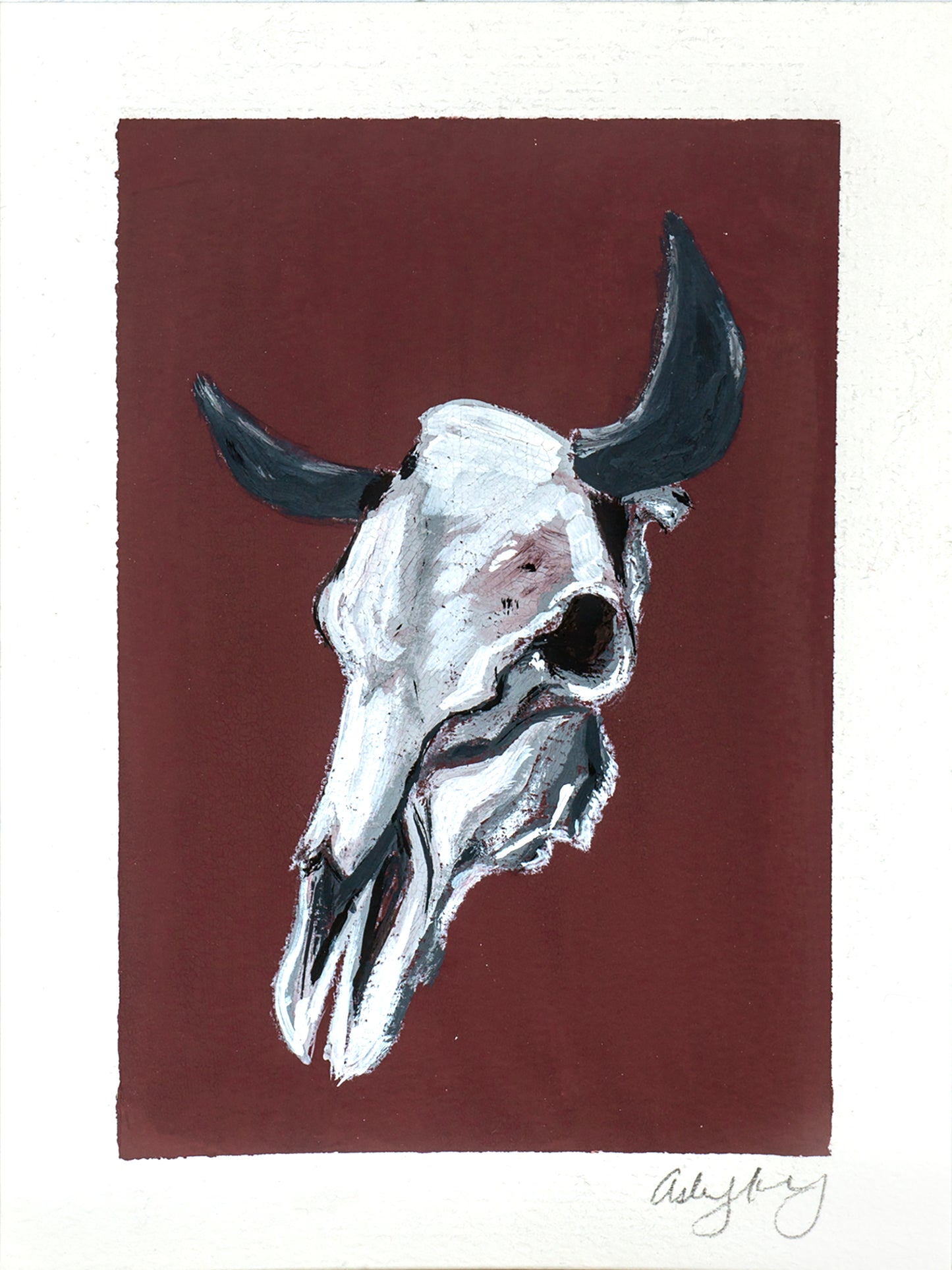 Cow Skull Original Painting