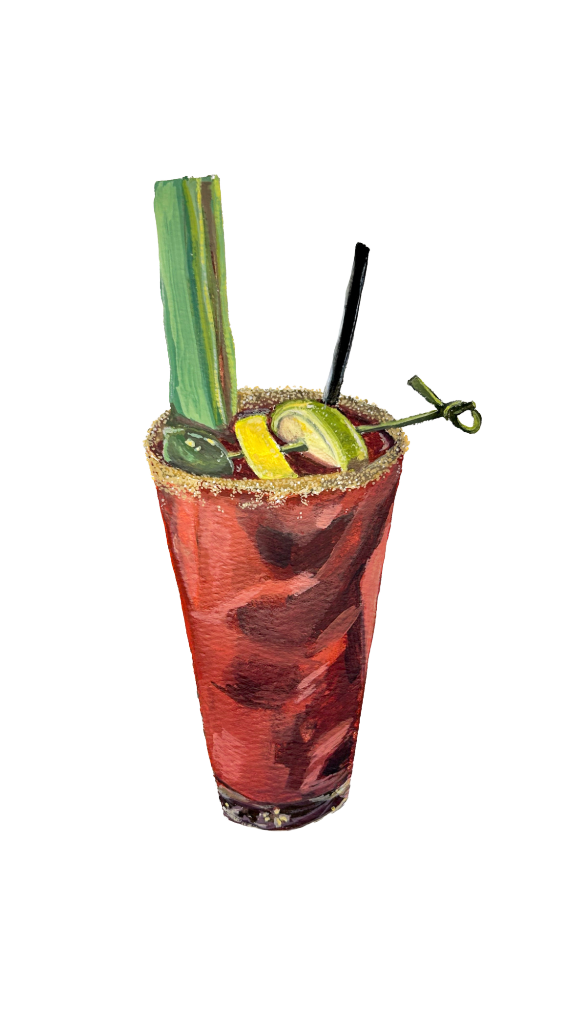 Bloody Mary Acrylic Pins