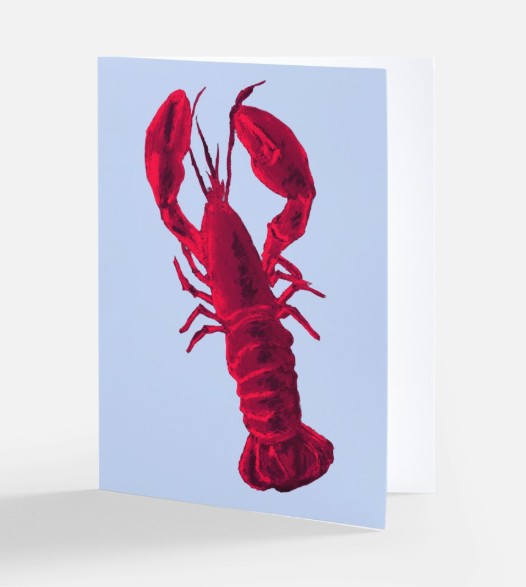 Velvet Lobster Greeting Card