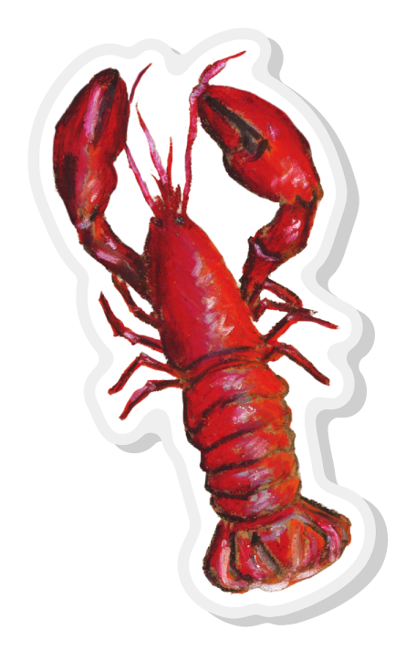 Red Lobster Acrylic Pins