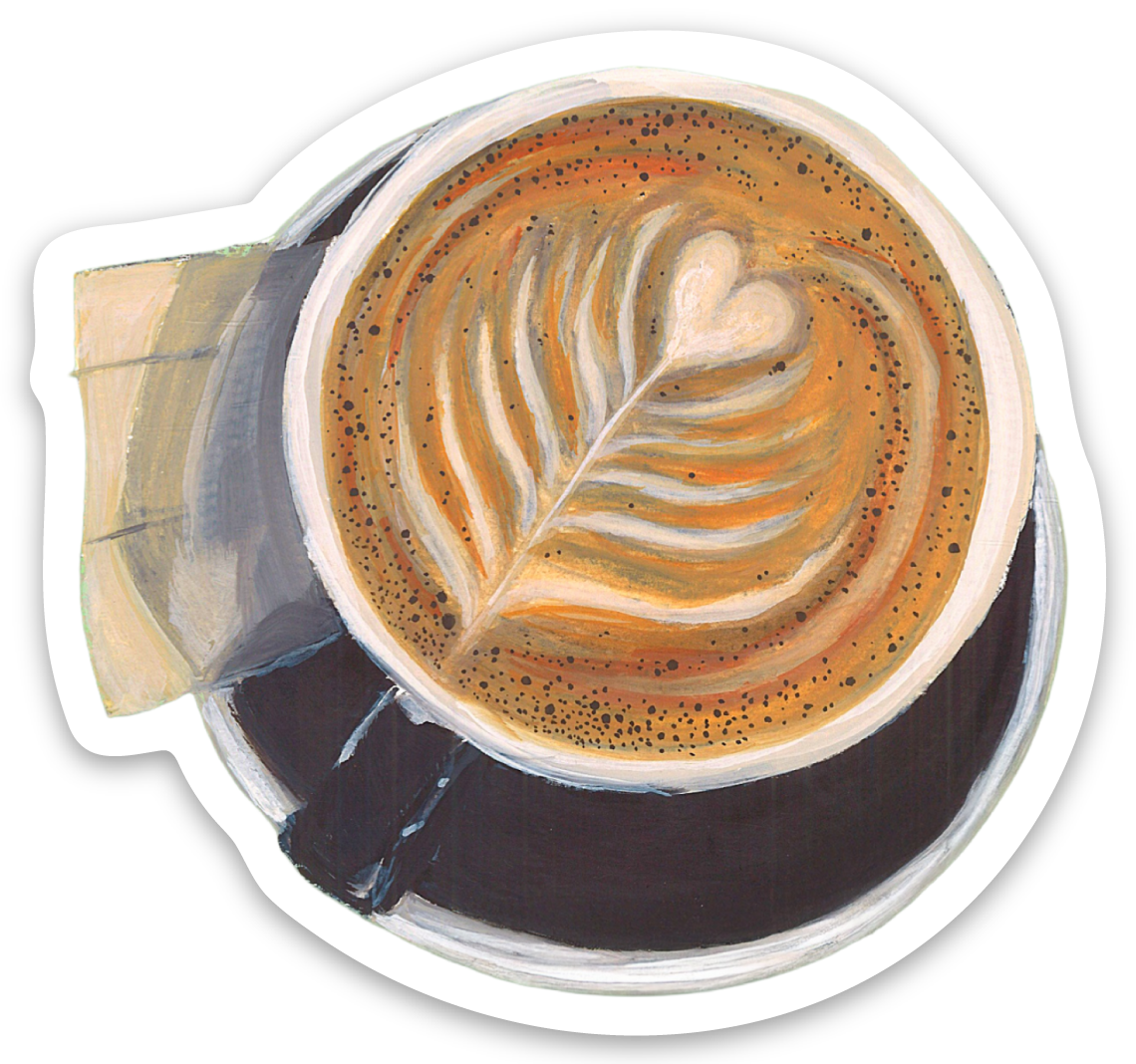 Latte Sticker