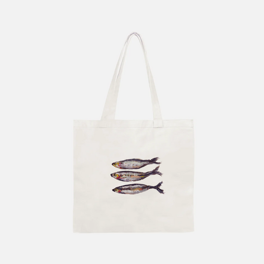 3 Fish Cotton Tote Bag