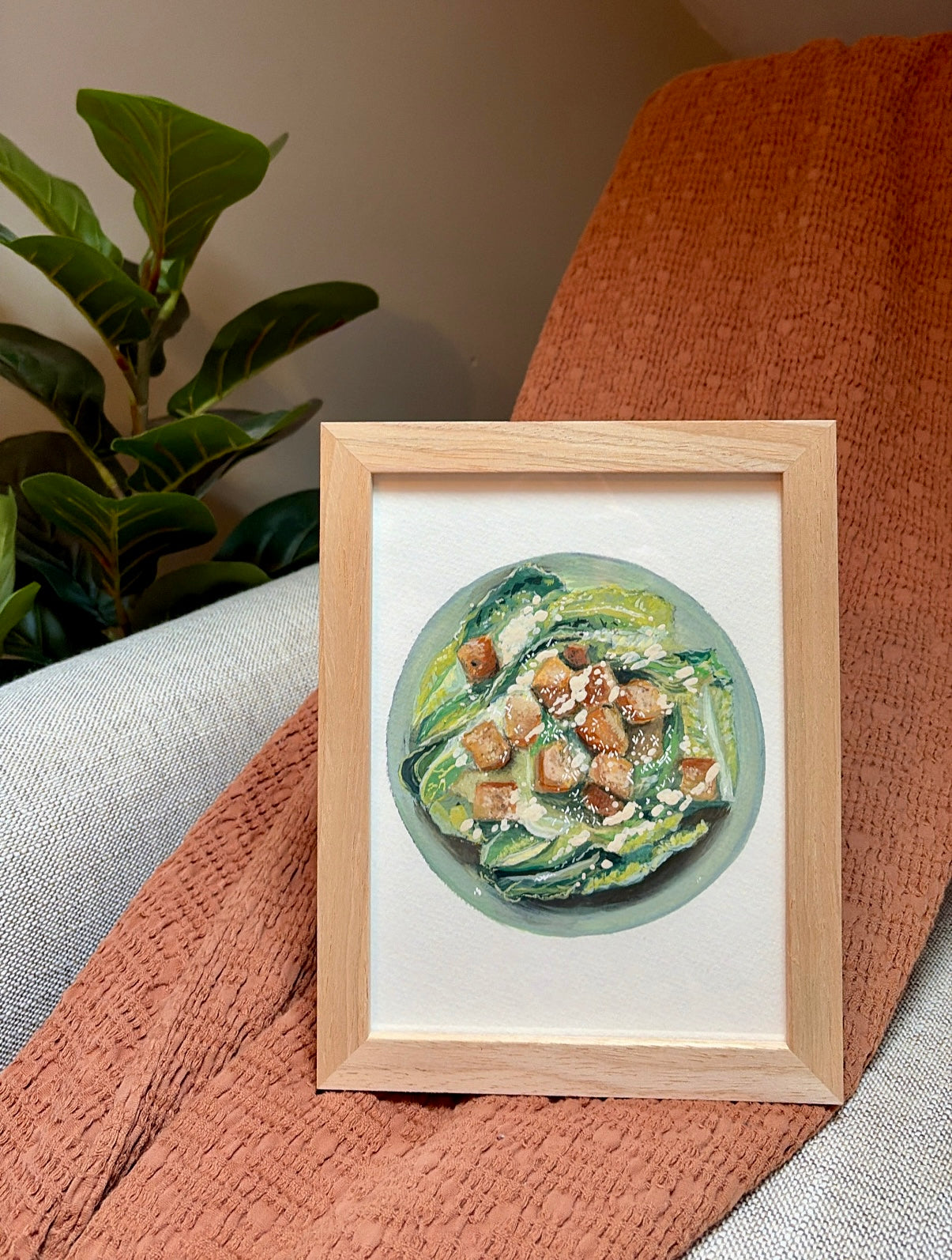 Caesar Salad Original Painting