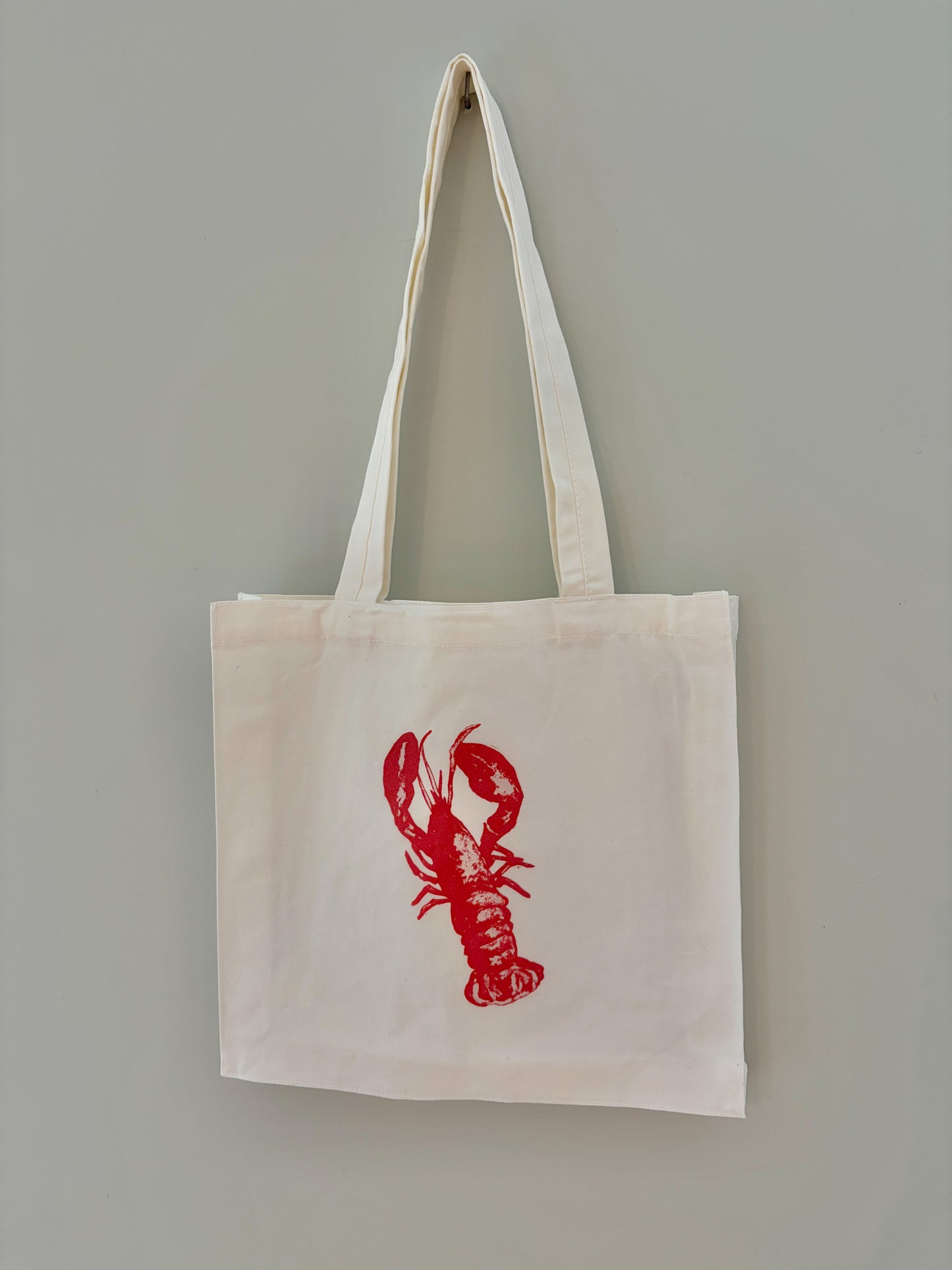 Lobster Cotton Tote Bag