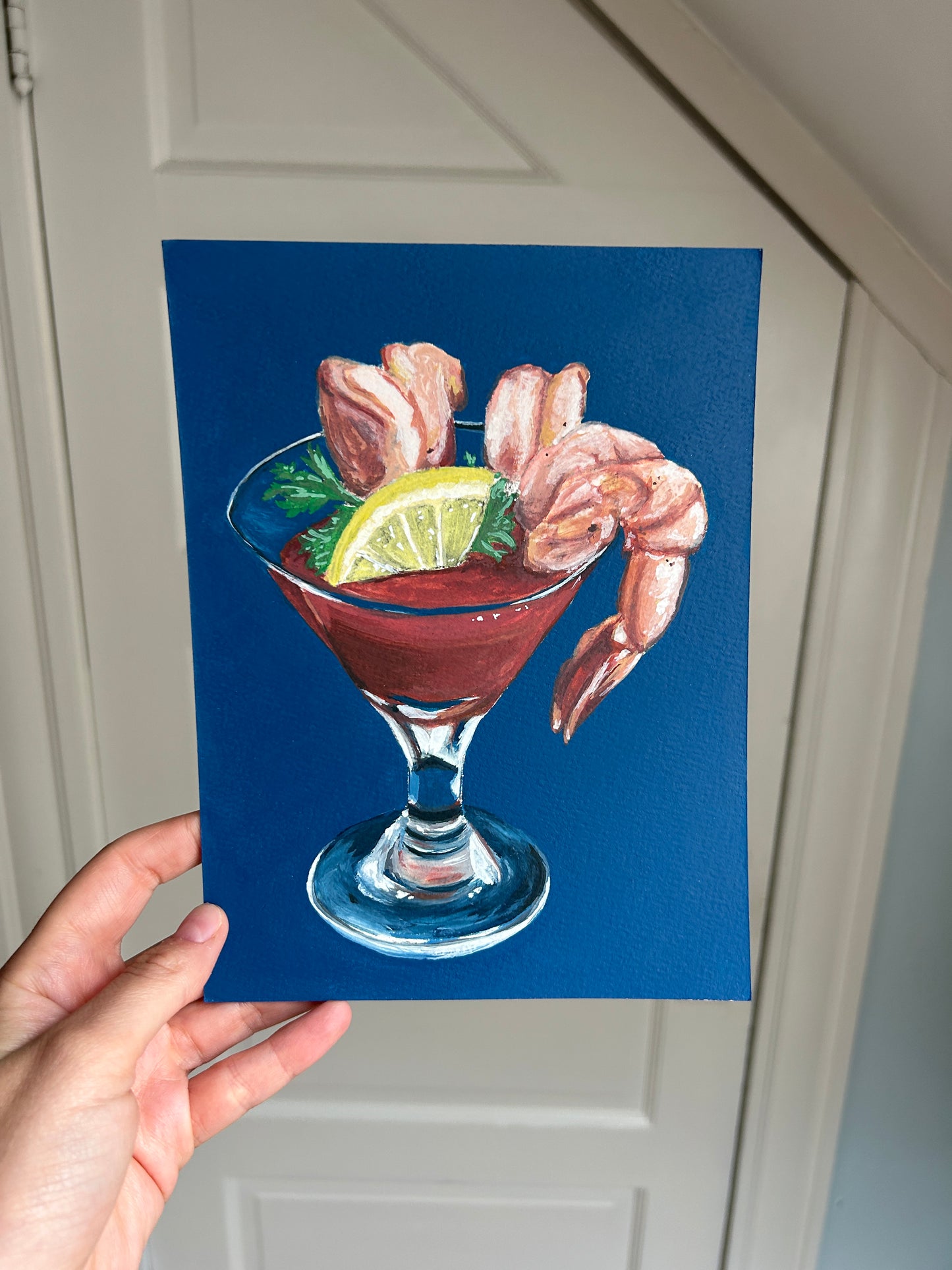 Shrimp Cocktail Original Painting
