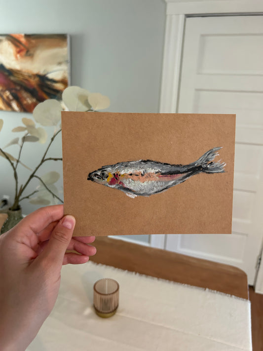 Pastel Fish Drawing 5 x 7