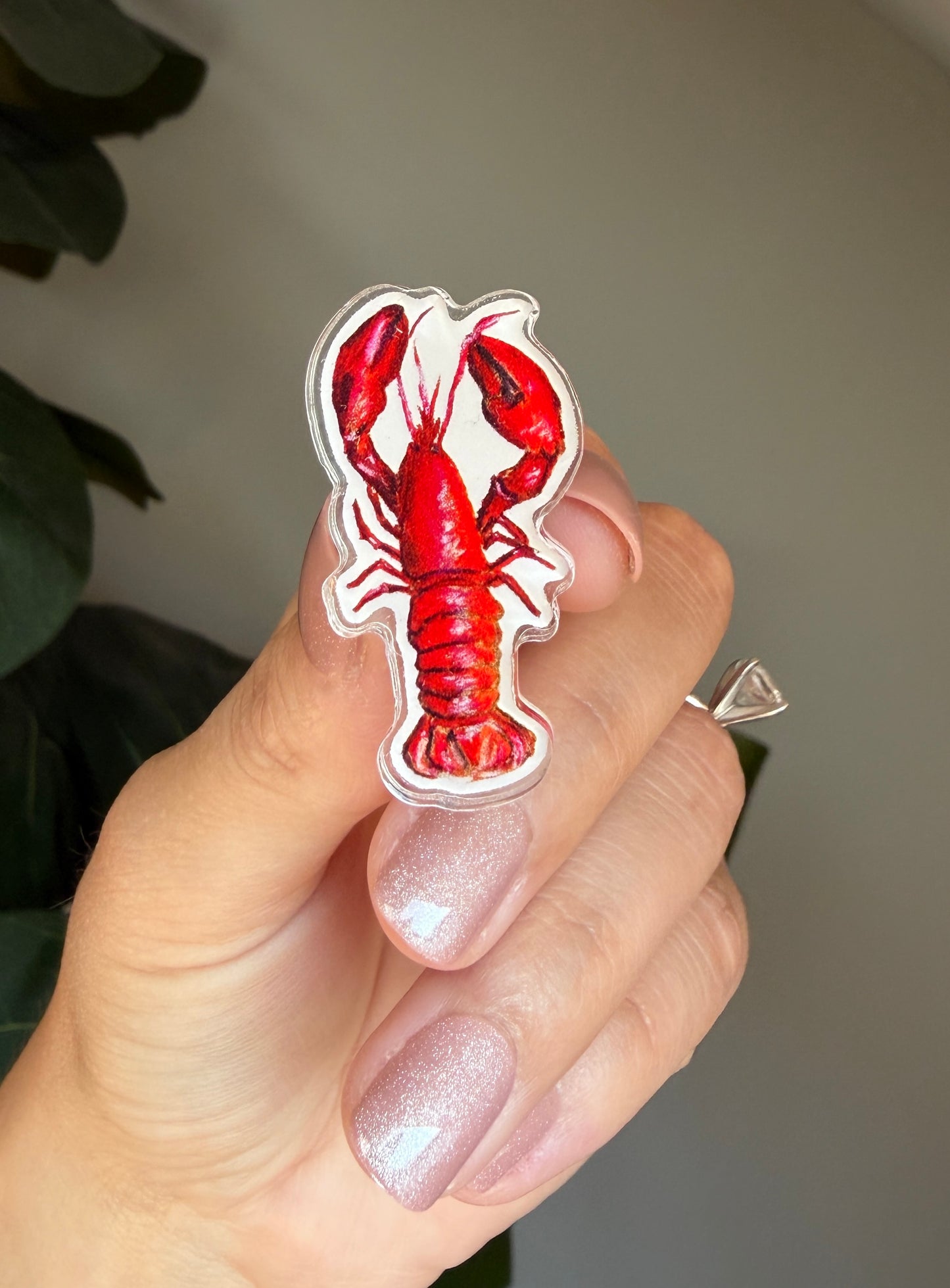 Red Lobster Acrylic Pins