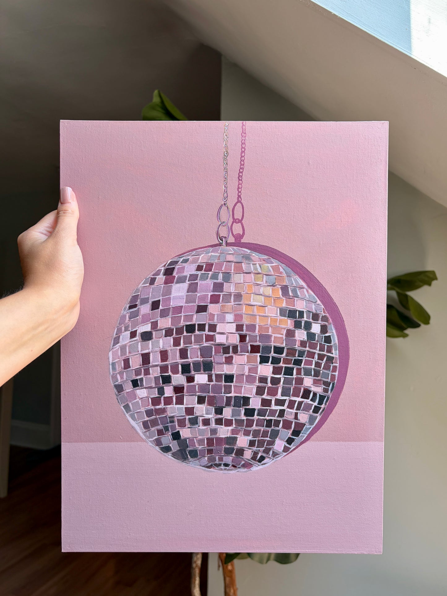 Disco Ball Original Painting
