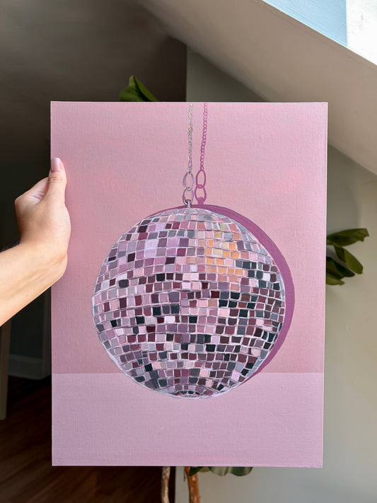 Disco Ball Original Painting