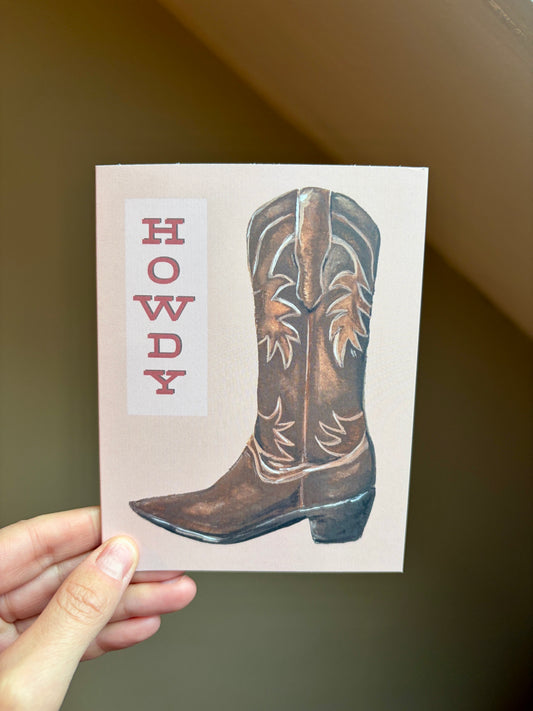 "Howdy!" Greeting Card