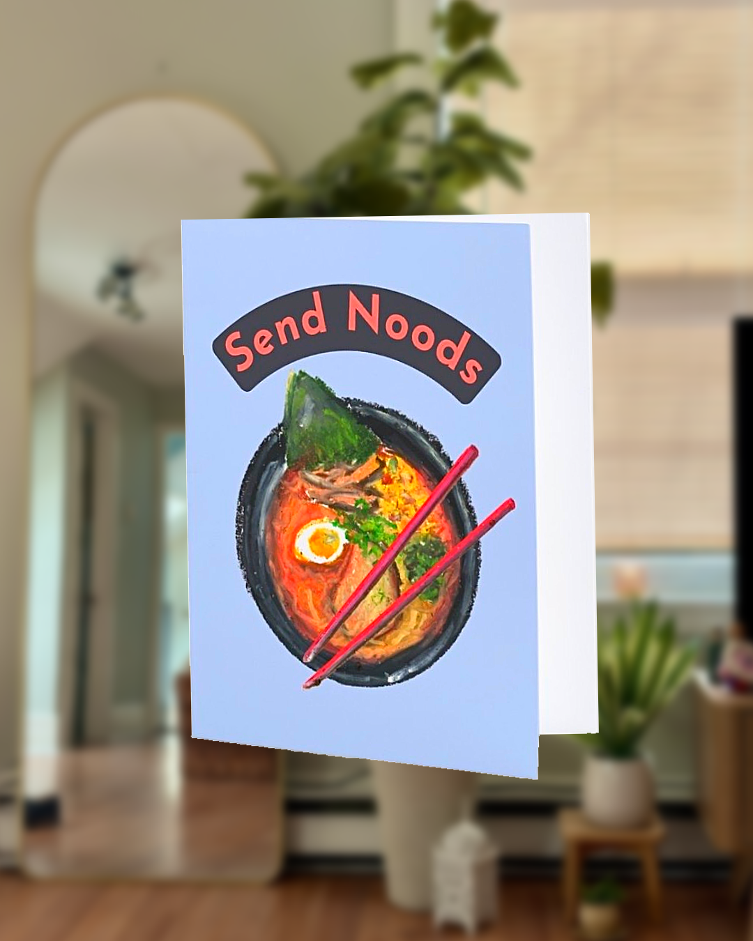 Send Noods Greeting Card - Pastel Version