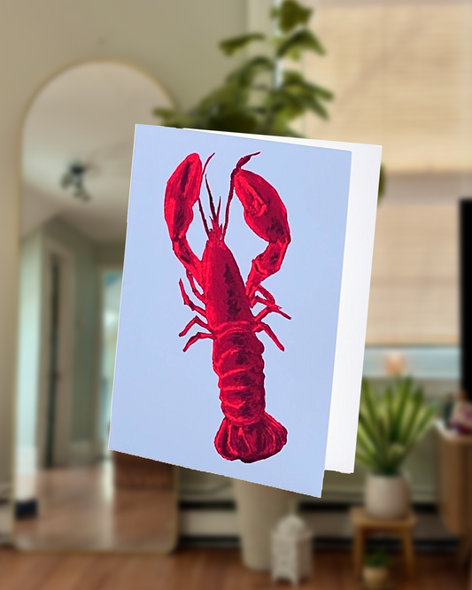 Velvet Lobster Greeting Card