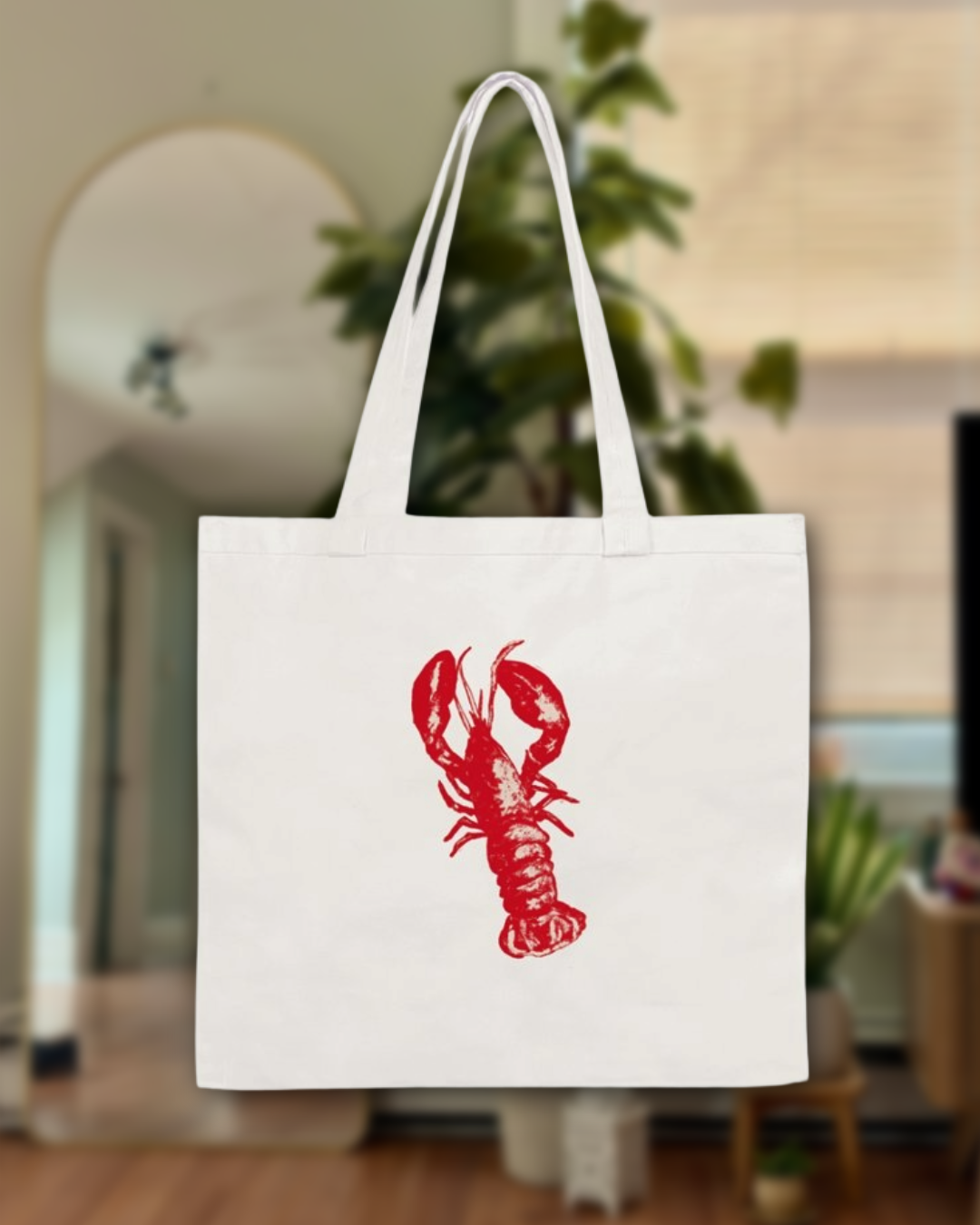 Lobster Cotton Tote Bag