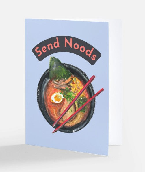 Send Noods Greeting Card - Pastel Version
