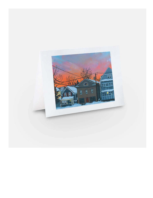 Winter Neighborhood Holiday Greeting Card